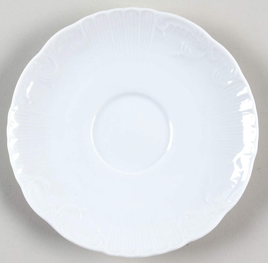 Manueline White Saucer for Flat Cup by Vista Alegre-1