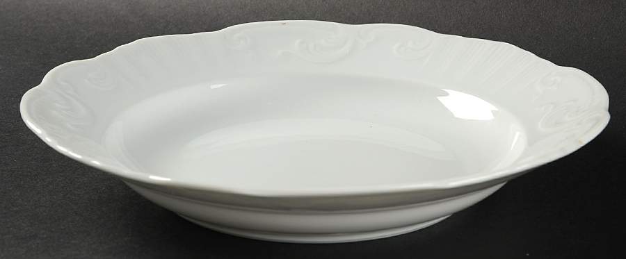 Manueline White Large Rim Soup Bowl by Vista Alegre-1