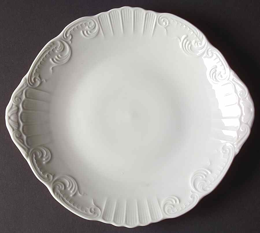 Manueline White Handled Cake Plate by Vista Alegre-1
