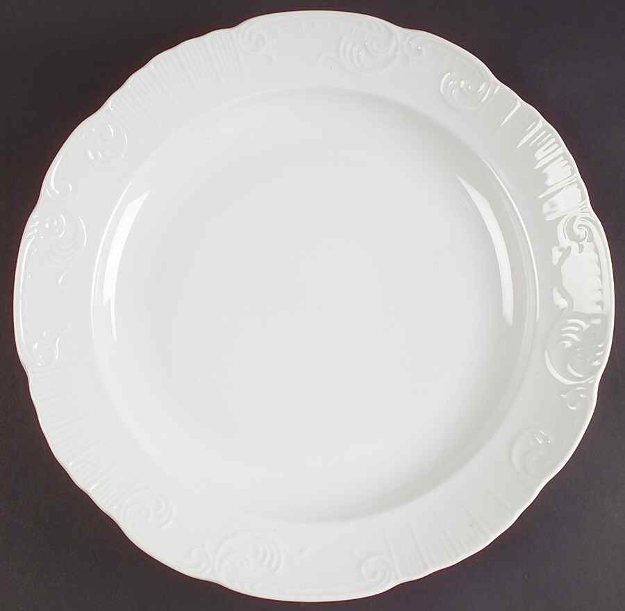 Manueline White 13" Chop Plate (Round Platter) by Vista Alegre-1