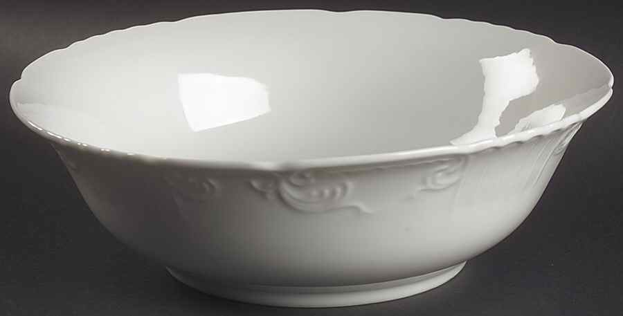 Manueline White 9" Round Vegetable Bowl by Vista Alegre-1
