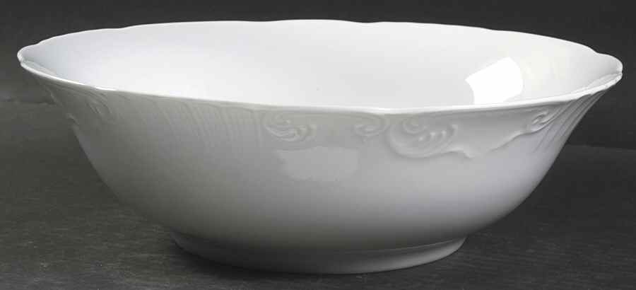 Manueline White 10" Large Salad Serving Bowl by Vista Alegre-1