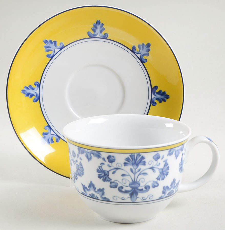 Pavilion (Castelo Branco) Breakfast Cup & Saucer Set by Vista Alegre-1