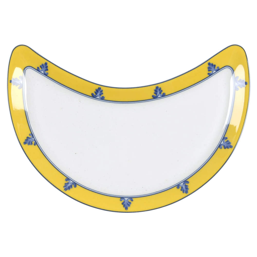 Pavilion (Castelo Branco) Crescent Salad Plate by Vista Alegre-1