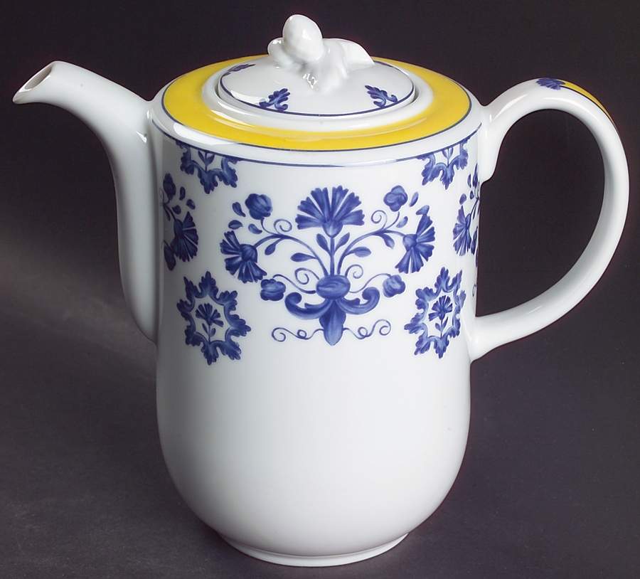 Pavilion (Castelo Branco) Coffee Pot & Lid by Vista Alegre-1