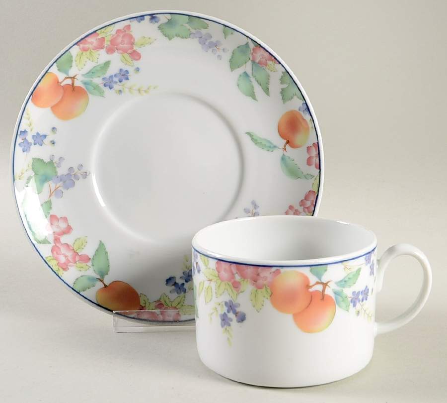 Pomar Flat Cup & Saucer Set by Vista Alegre-1