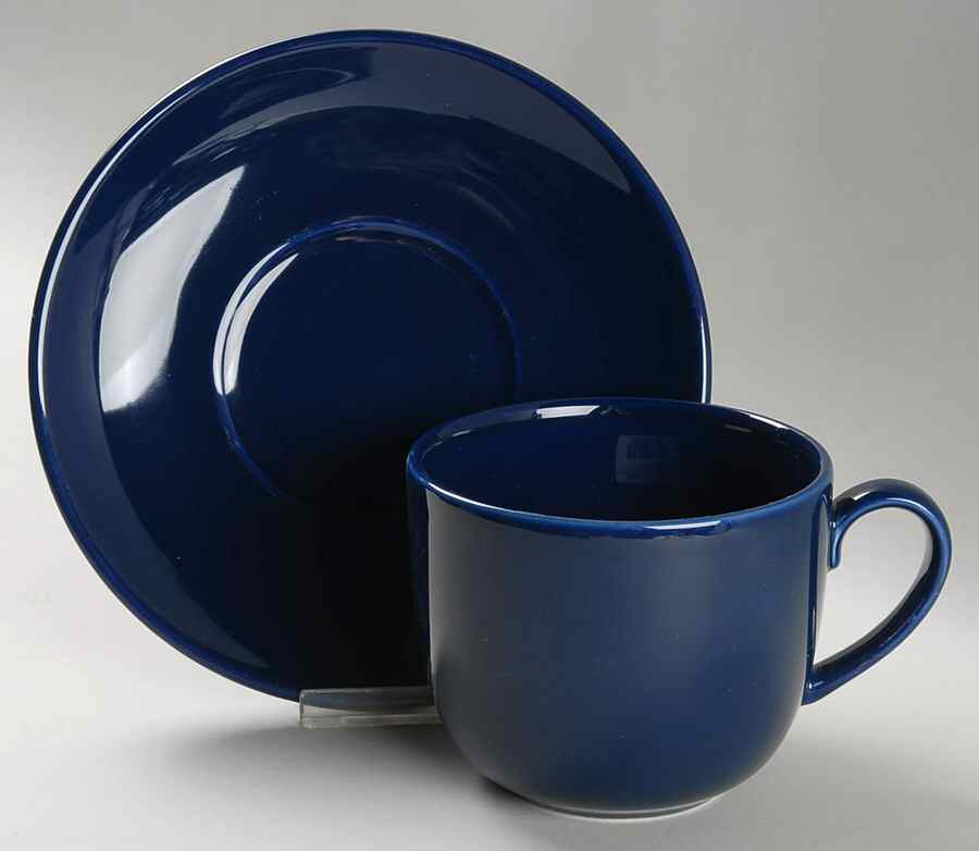 Prisma Royal Blue (Oxford Blue) Breakfast Cup & Saucer Set by Vista Alegre-1