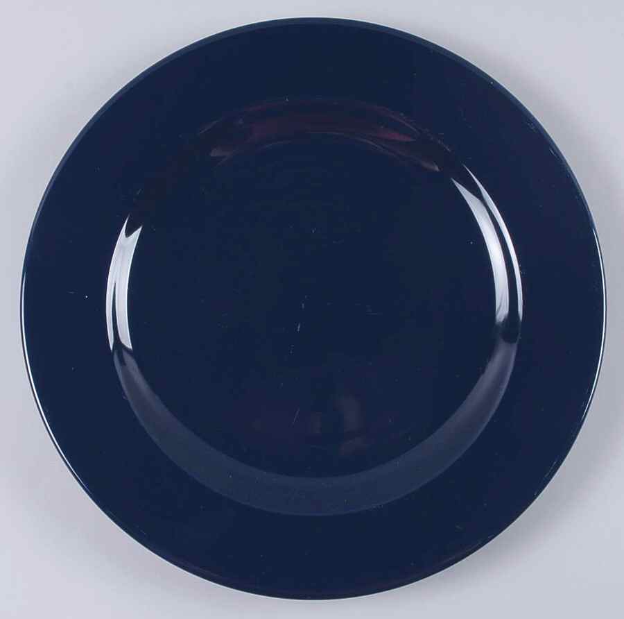 Prisma Royal Blue (Oxford Blue) 12" Chop Plate (Round Platter) by Vista Alegre-1