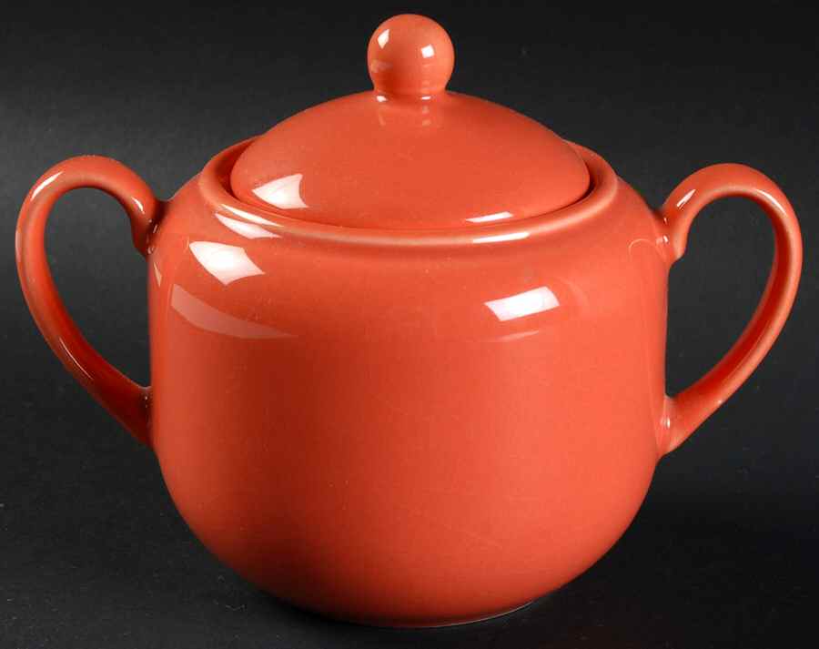 Prisma Coral Sugar Bowl & Lid by Vista Alegre-1
