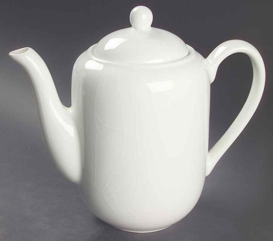 Prisma White Coffee Pot & Lid by Vista Alegre-1