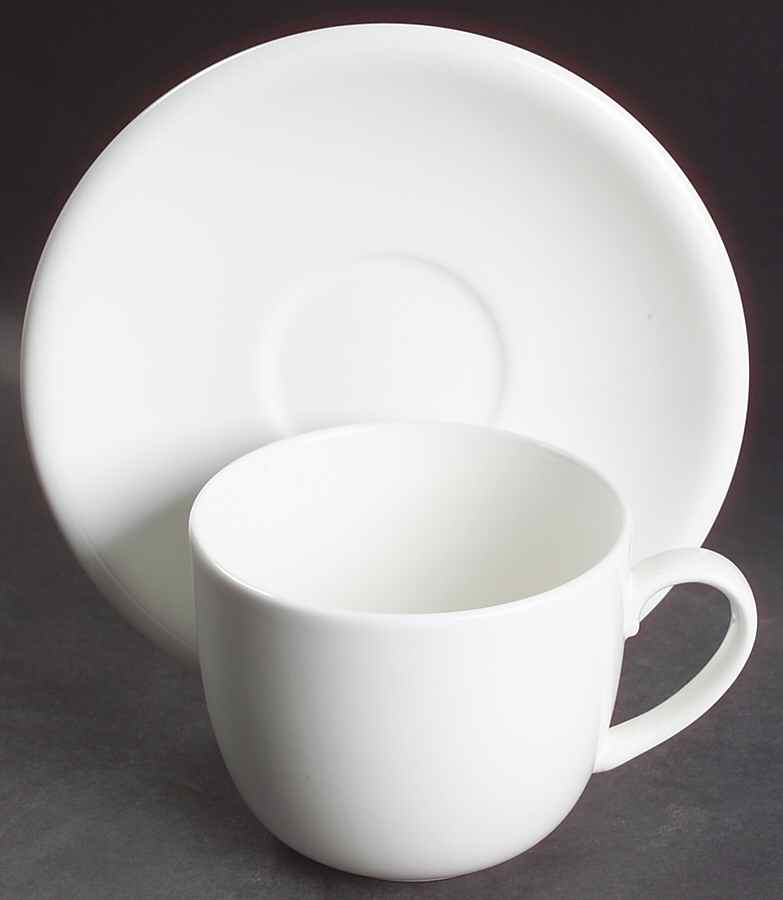 Prisma White Breakfast Cup & Saucer Set by Vista Alegre-1