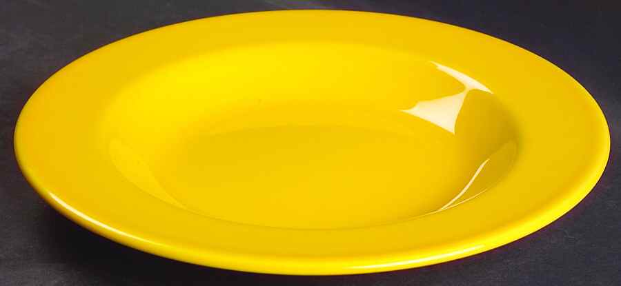 Prisma Yellow (Canary) Large Rim Soup Bowl by Vista Alegre-1