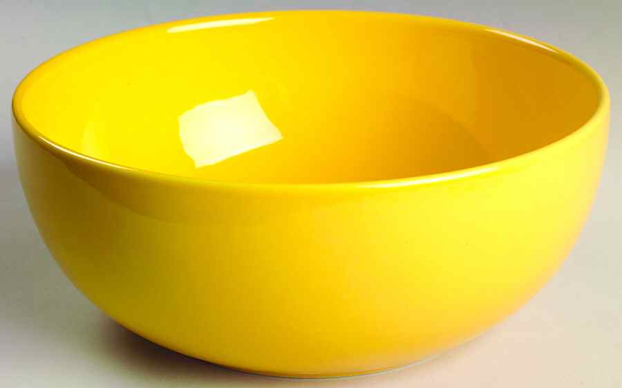 Prisma Yellow (Canary) 8" Salad Serving Bowl by Vista Alegre-1
