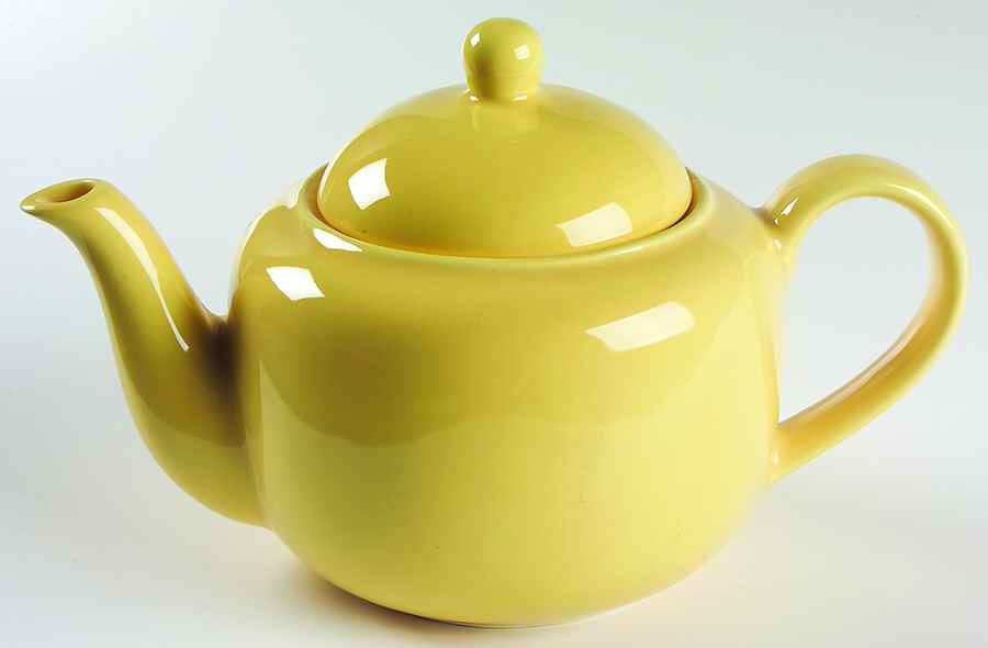 Prisma Yellow (Canary) Teapot & Lid by Vista Alegre-1