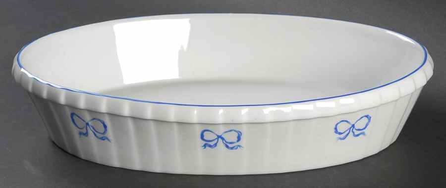 Ruban Blue 11" Oval Baker by Vista Alegre-1