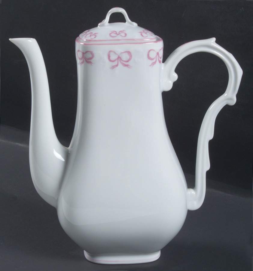 Ruban Pink Mini Coffee Pot & Lid by Vista Alegre-1