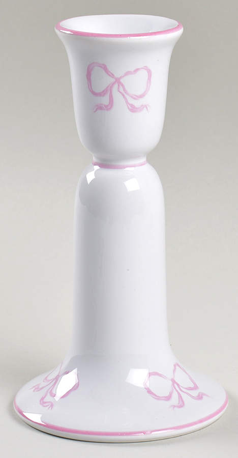 Ruban Pink Single Light Candlestick by Vista Alegre-1