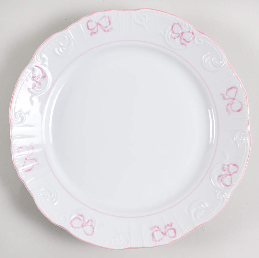 Ruban Pink Dinner Plate by Vista Alegre-1