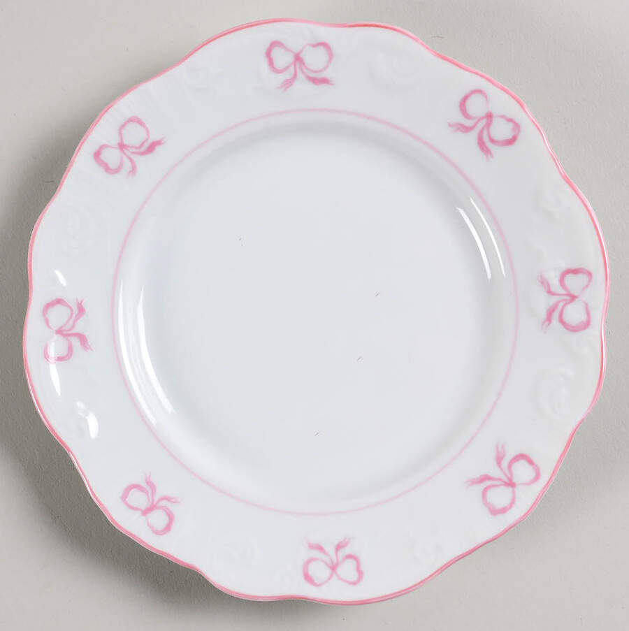 Ruban Pink Bread & Butter Plate by Vista Alegre-1