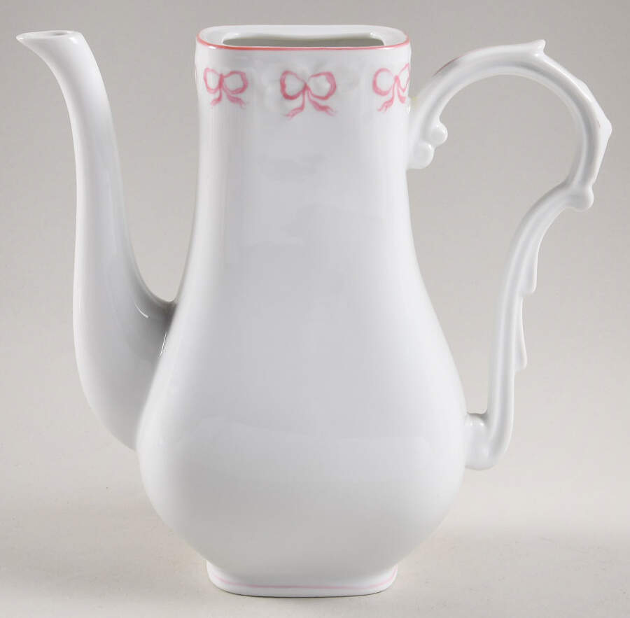 Ruban Pink Mini Coffee Pot No Lid by Vista Alegre-1