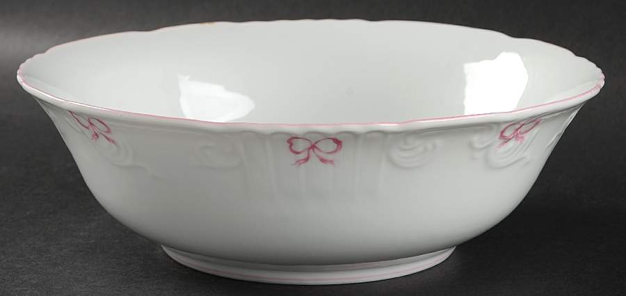 Ruban Pink 9" Round Vegetable Bowl by Vista Alegre-1