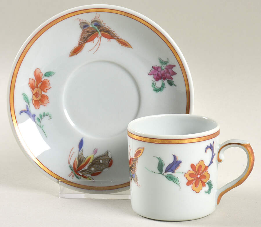 Samatra Flat Demitasse Cup & Saucer Set by Vista Alegre-1
