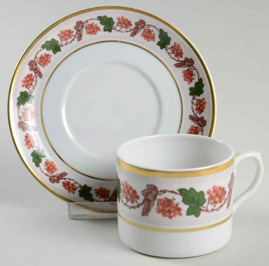 Vinha Flat Cup & Saucer Set by Vista Alegre-1