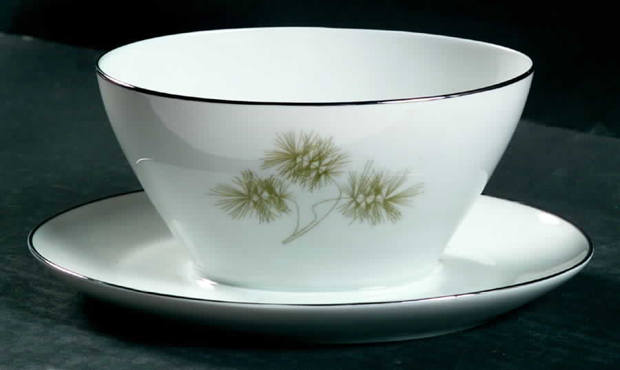 Greenbriar Gravy Boat with Attached Underplate by Vita Craft-1