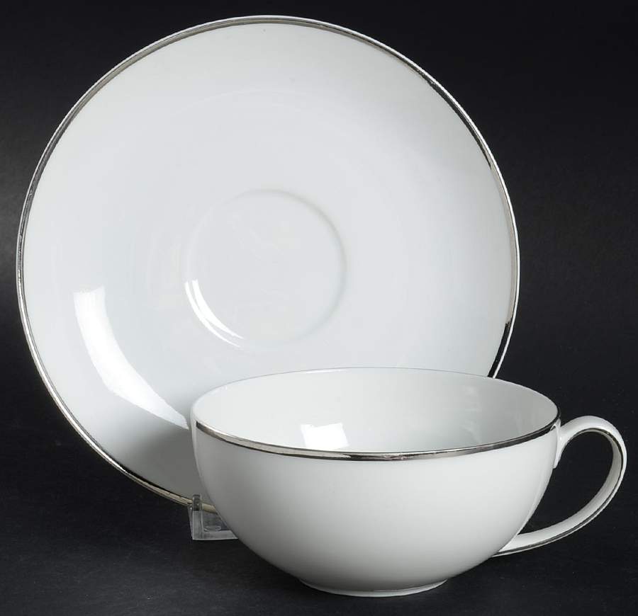 Solitude Flat Cup & Saucer Set by Vita Craft-1