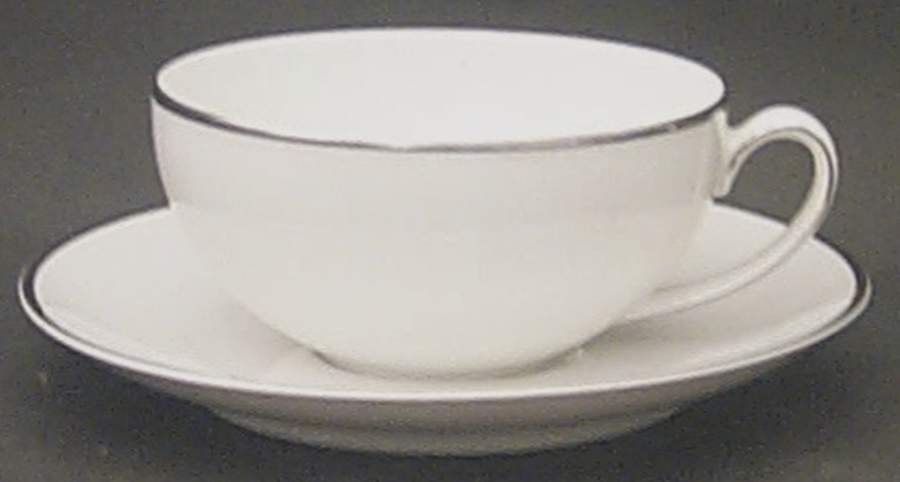 Solitude Flat Cup & Saucer Set by Vita Craft-1