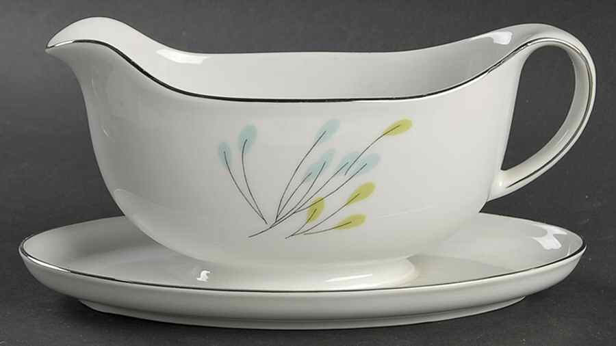 Symphony Gravy Boat with Attached Underplate by Vita Craft-1