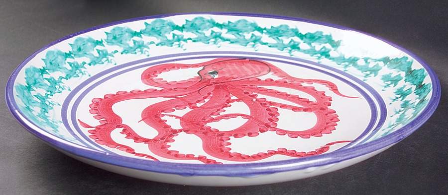 Al Mare 14" Chop Plate (Round Platter) by Vietri (Italy)-1