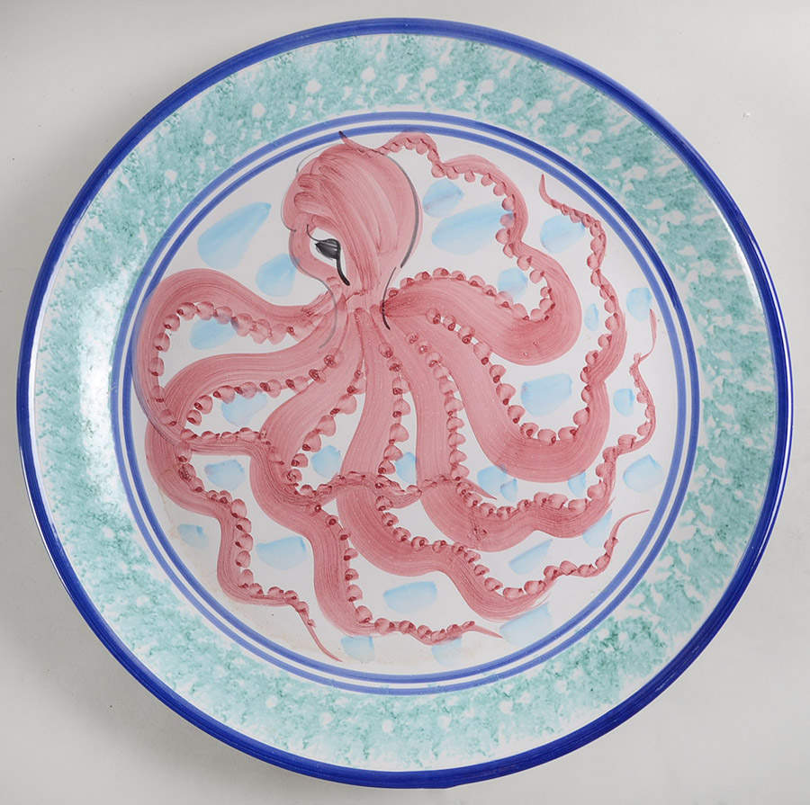 Al Mare 17" Chop Plate (Round Platter) by Vietri (Italy)-1