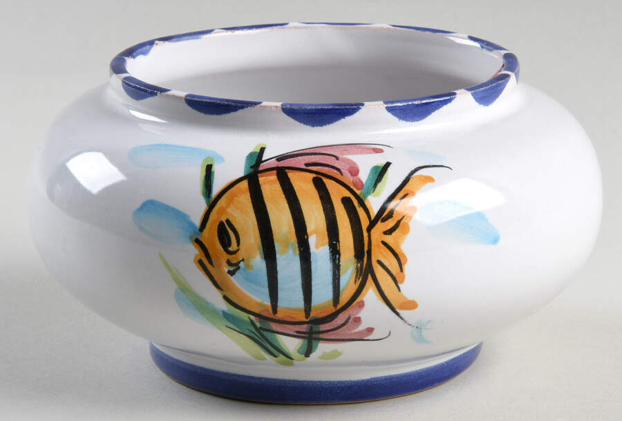 Al Mare Sugar Bowl No Lid by Vietri (Italy)-1