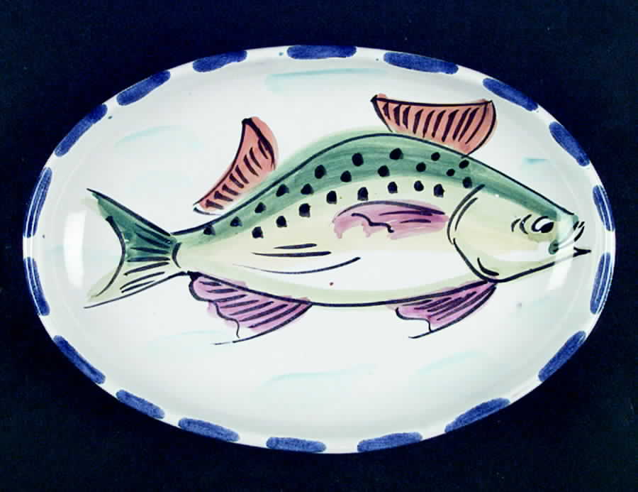 Al Mare 10" Oval Plate by Vietri (Italy)-1