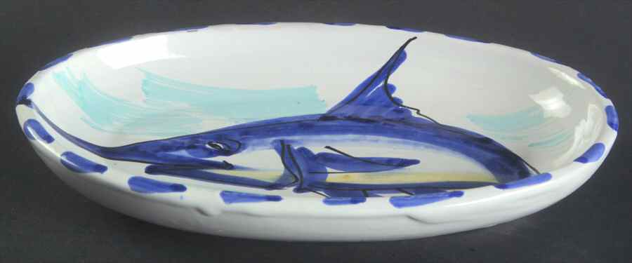 Al Mare 8" Oval Plate by Vietri (Italy)-1