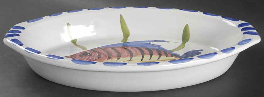 Al Mare 14" Oval Baker by Vietri (Italy)-1