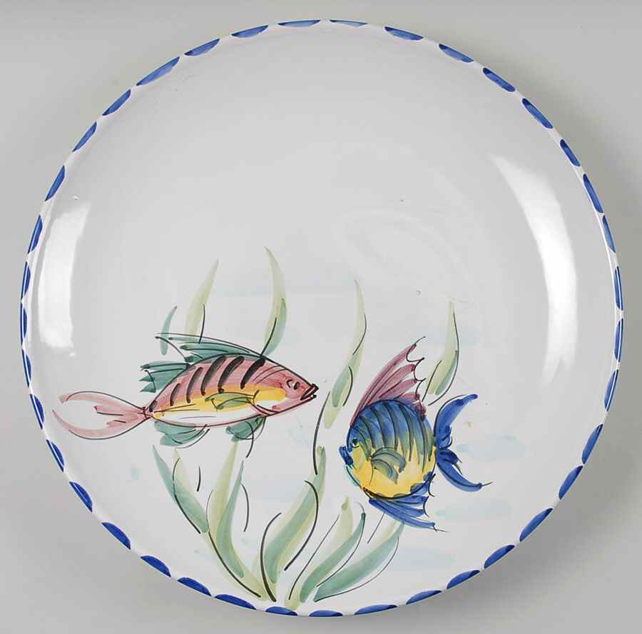 Al Mare 14" Chop Plate (Round Platter) by Vietri (Italy)-1