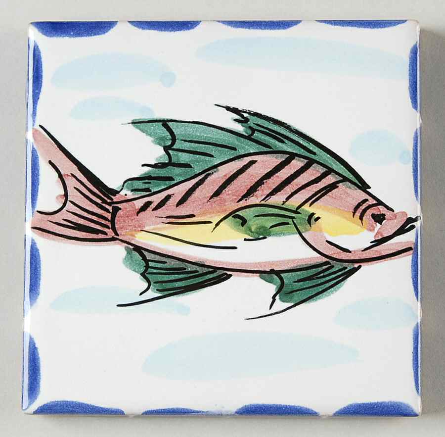 Al Mare 4" Square Coaster by Vietri (Italy)-1