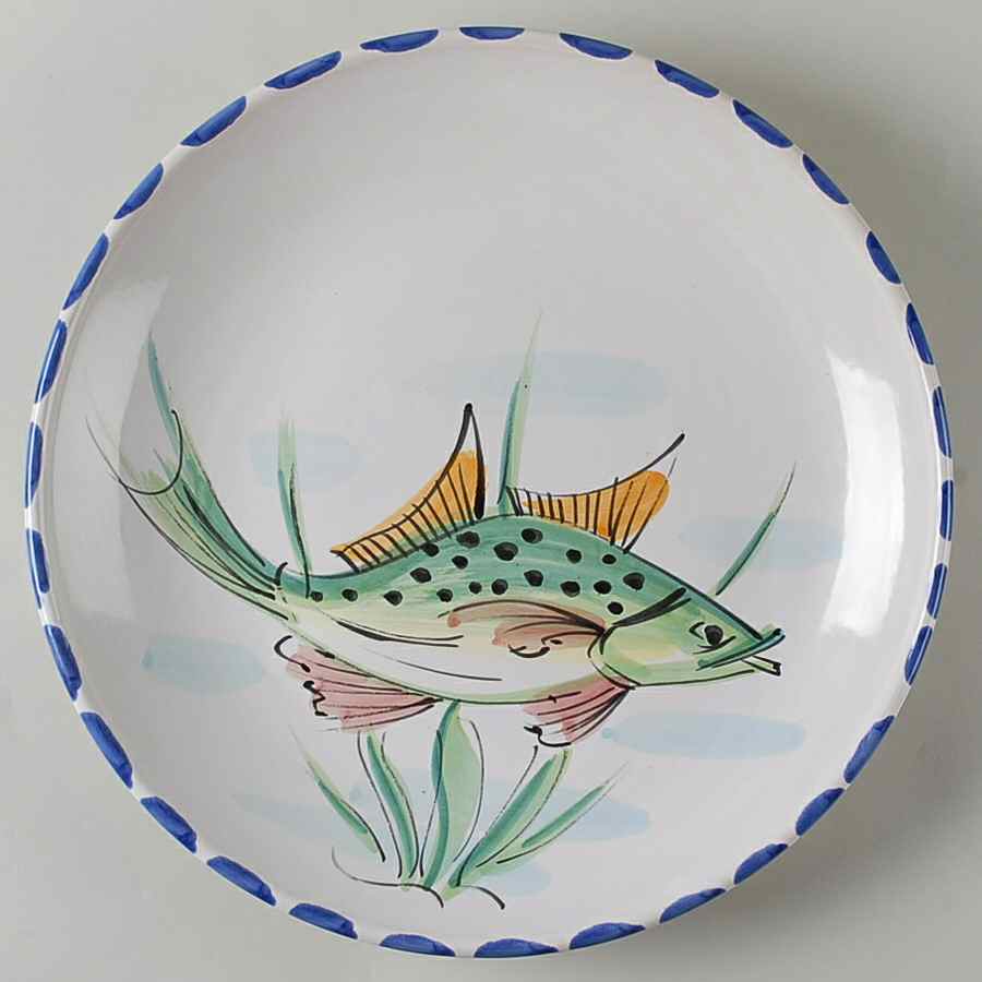 Al Mare 14" Chop Plate (Round Platter) by Vietri (Italy)-1