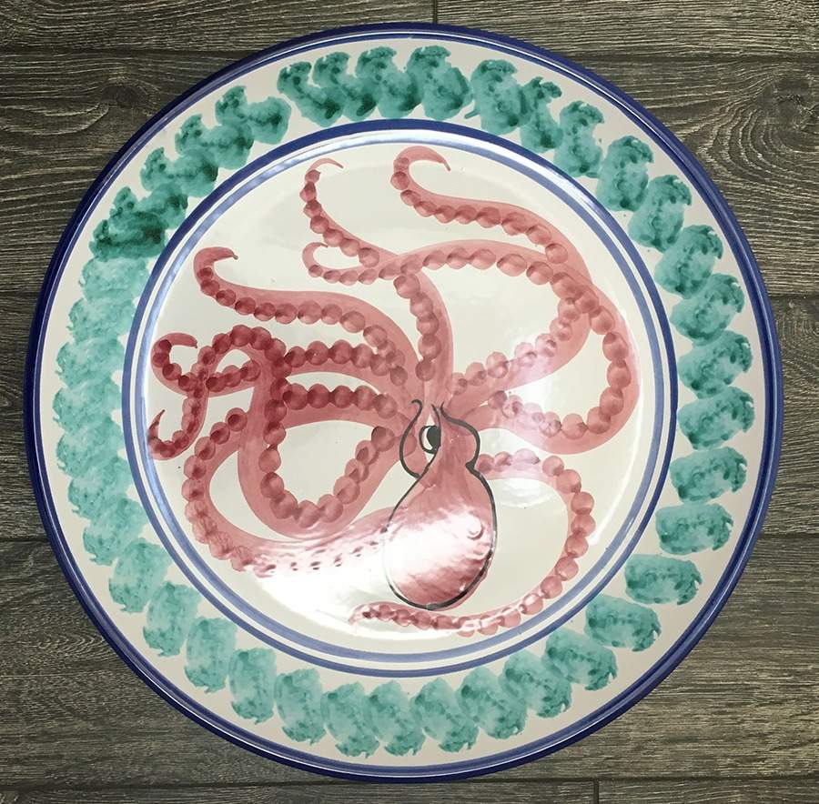 Al Mare 18" Chop Plate (Round Platter) by Vietri (Italy)-1