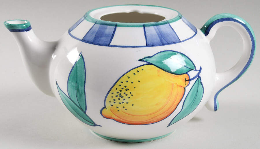 Azzurro Teapot No Lid by Vietri (Italy)-1