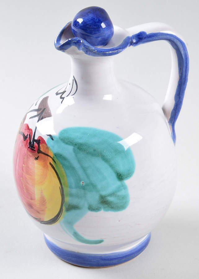 Buon Giorno Oil Cruet and Stopper by Vietri (Italy)-1