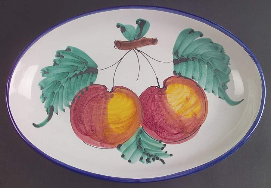 Buon Giorno 16" Oval Serving Platter by Vietri (Italy)-1