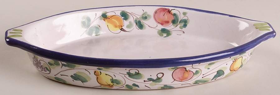 Buon Giorno 11" Oval Baker by Vietri (Italy)-1
