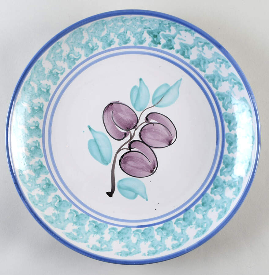 Buon Giorno 14" Deep Round Platter by Vietri (Italy)-1