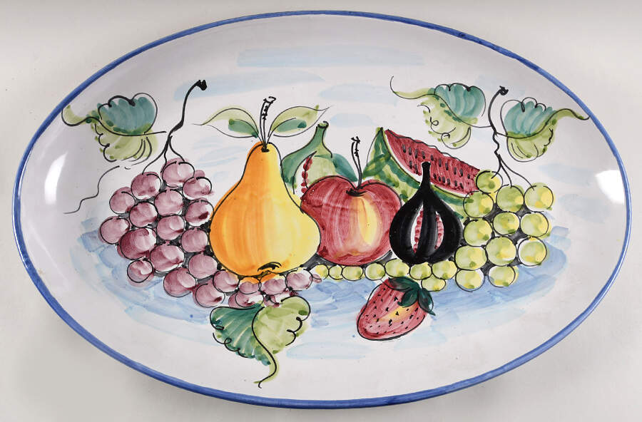 Buon Giorno 24" Oval Serving Platter by Vietri (Italy)-1