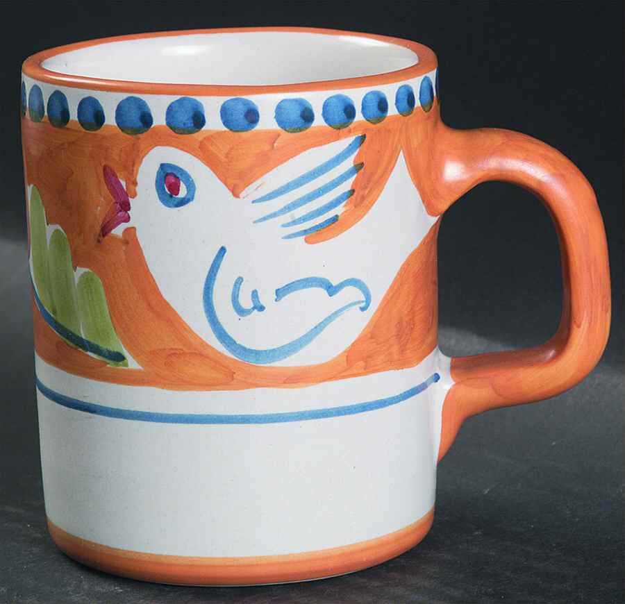 Campagna Bird (Uccello) Mug by Vietri (Italy)-1