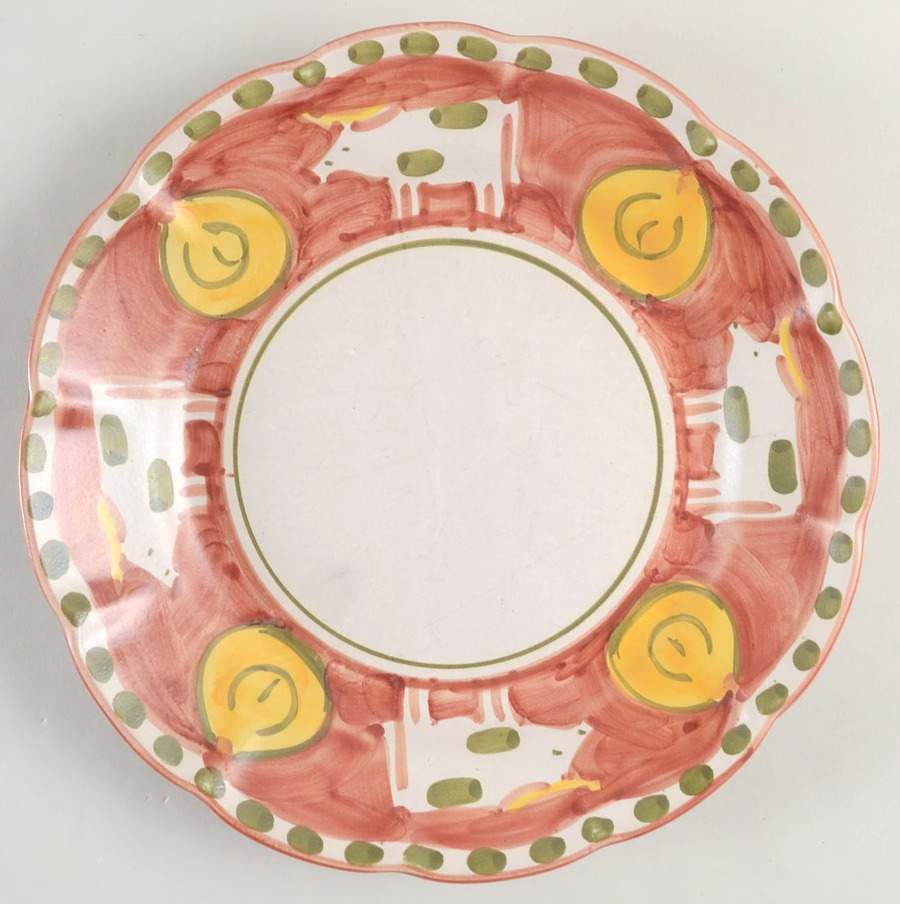 Campagna Cow (Mucca) Salad Plate by Vietri (Italy)-1