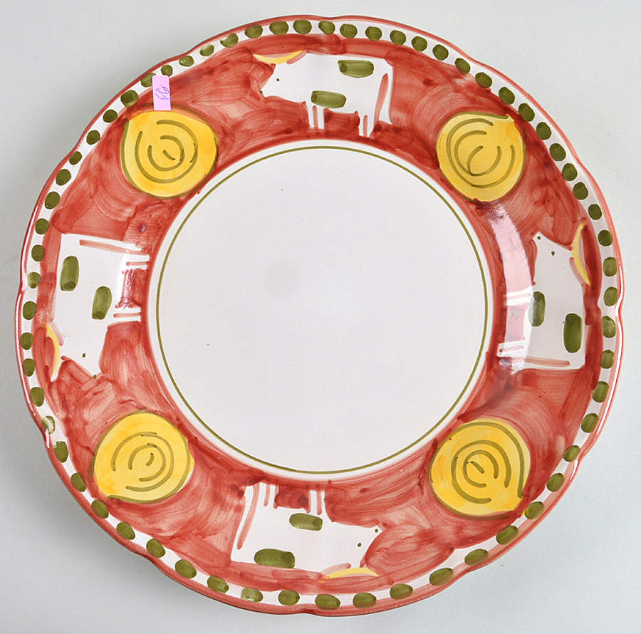 Campagna Cow (Mucca) Plate Wall by Vietri (Italy)-1
